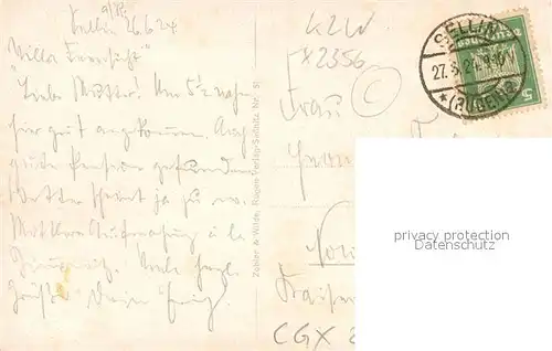 Sellin Ruegen Strand mit Hochufer Seebruecke Kat. Sellin Ostseebad