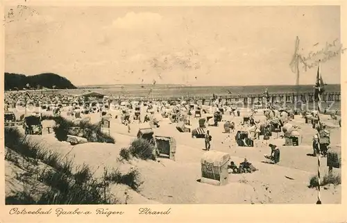 AK / Ansichtskarte Baabe Ostseebad Ruegen Strand Kat. Baabe