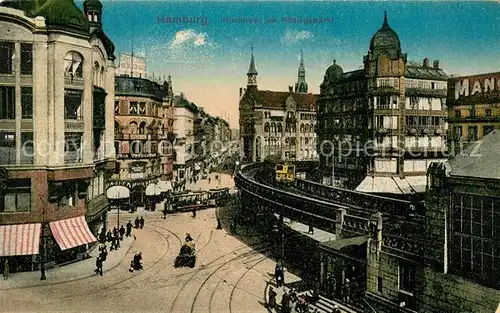 AK / Ansichtskarte Hamburg Hochbahn am Roedingsmarkt Kat. Hamburg