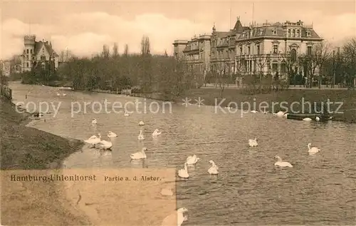 AK / Ansichtskarte Uhlenhorst Partie an der Alster Kat. Hamburg