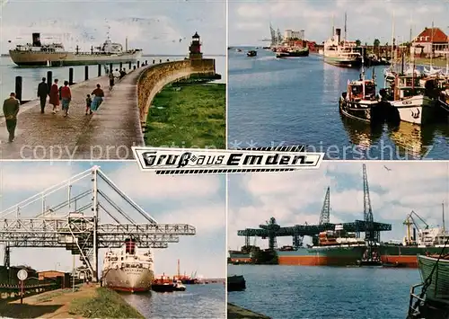 AK / Ansichtskarte Emden Ostfriesland Hafen Faehre Kat. Emden