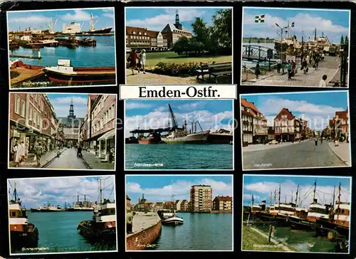AK / Ansichtskarte Emden Ostfriesland Binnenhafen Nordseewerke Neutorstrasse Kat. Emden