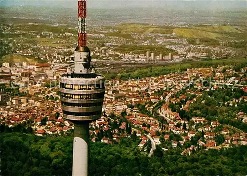 AK / Ansichtskarte Stuttgart Fernsehturm Fliegeraufnahme Kat. Stuttgart