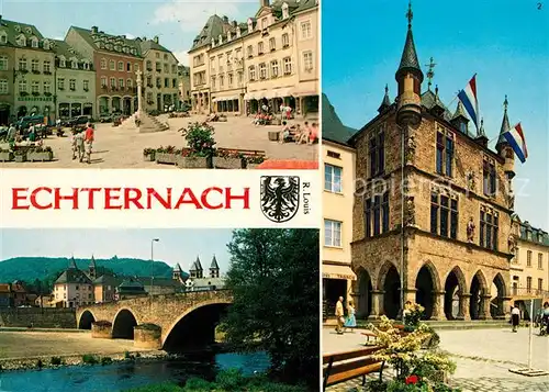 AK / Ansichtskarte Echternach Place du Marche Denzelt  Kat. Luxemburg