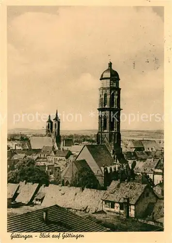 AK / Ansichtskarte Goettingen Niedersachsen Kirche Panorama Kat. Goettingen