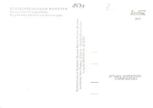AK / Ansichtskarte Muenchen Fliegeraufnahme Deutsches Museum Ludwigsbruecke Kongresssaal Kat. Muenchen