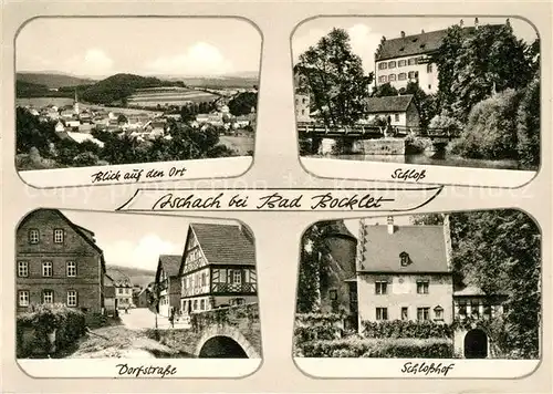 AK / Ansichtskarte Bad Bocklet Panorama Schloss Dorfstrasse Schlosshof Kat. Bad Bocklet