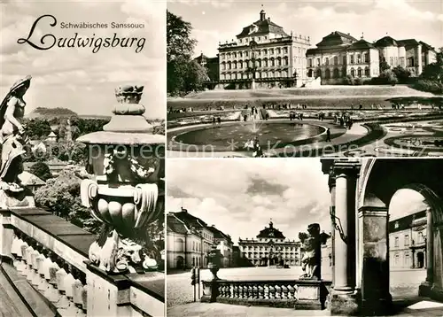 AK / Ansichtskarte Ludwigsburg Wuerttemberg Schwaebisches Sanssouci 
