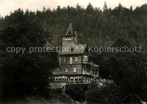 AK / Ansichtskarte Schwarzburg Thueringer Wald Hotel Schwarzaburg Kat. Schwarzburg