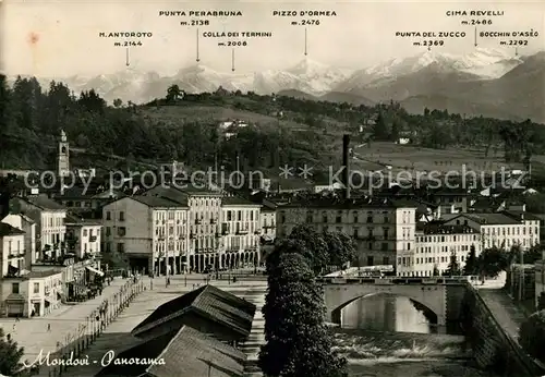 AK / Ansichtskarte Mondovi Cuneo Panorama