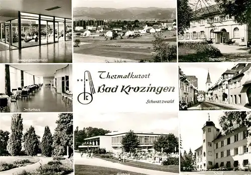AK / Ansichtskarte Bad Krozingen Kurhaus Bewegungsbad Thermalbad Schloss  Kat. Bad Krozingen