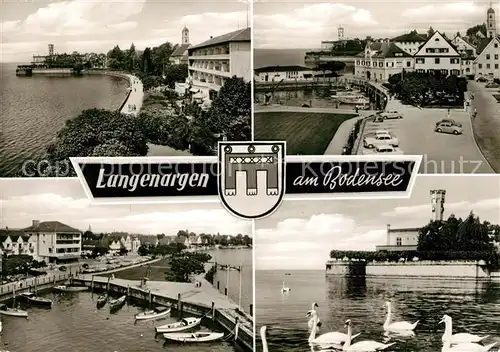 AK / Ansichtskarte Langenargen Bodensee Schloss Hafen  Kat. Langenargen