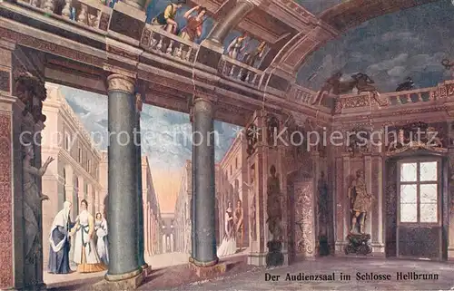 AK / Ansichtskarte Salzburg Oesterreich Audienzsaal im Schloss Hellbrunn Kat. Salzburg