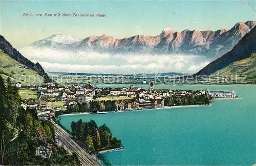 AK / Ansichtskarte Zell See mit dem Steinernen Meer Kat. Zell am See