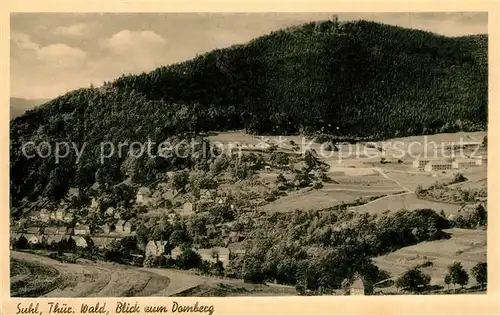 AK / Ansichtskarte Suhl Thueringer Wald Blick zum Domberg Kat. Suhl