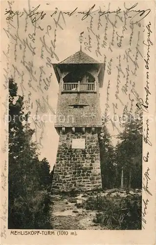 AK / Ansichtskarte Buehl Baden Mehliskopf Turm Kat. Buehl
