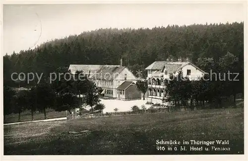 AK / Ansichtskarte Schmuecke Hotel und Pension Kat. Gehlberg