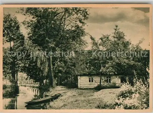 AK / Ansichtskarte Spreewald Wohnhaus an der Wasserstrasse Kat. Luebbenau
