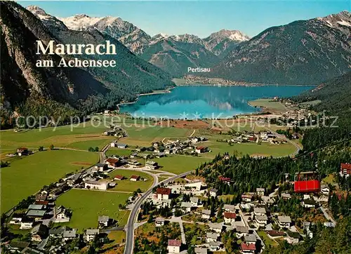 AK / Ansichtskarte Maurach Achensee Fliegeraufnahme Luftseilbahn