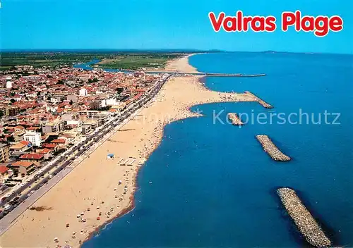 AK / Ansichtskarte Valras Plage Fliegeraufnahme Kat. Valras Plage