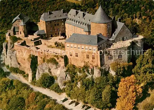 AK / Ansichtskarte Waldeck Edersee Fliegeraufnahme Schloss 