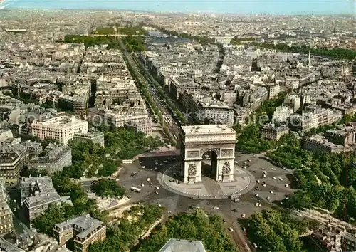 AK / Ansichtskarte Paris Fliegeraufnahme Arc de Triomphe Kat. Paris