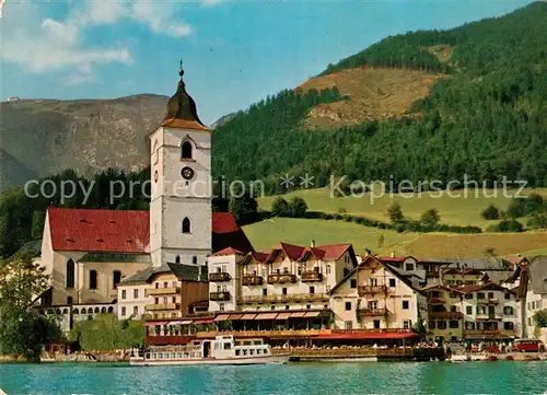 AK / Ansichtskarte St Wolfgang Salzkammergut Weissem Roessl Schafberg Kat. St. Wolfgang im Salzkammergut