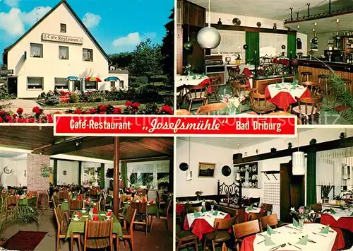 AK / Ansichtskarte Bad Driburg Restaurant Josefsmuehle Kat. Bad Driburg