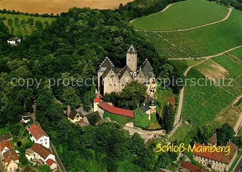 AK / Ansichtskarte Schonungen Schloss Mainberg Fliegeraufnahme Kat. Schonungen