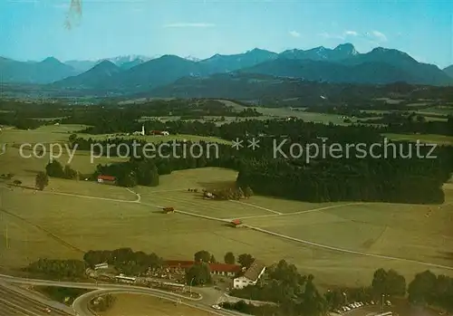 AK / Ansichtskarte Irschenberg Fliegeraufnahme Autobahn Rasthaus  Kat. Irschenberg