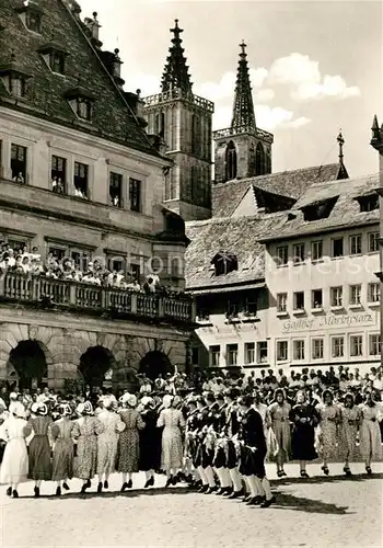 AK / Ansichtskarte Rothenburg Tauber Historischer Schaefertanz Kat. Rothenburg ob der Tauber