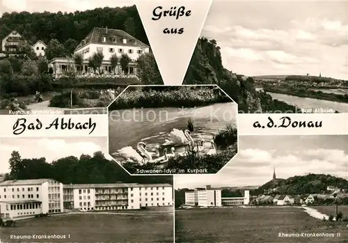 AK / Ansichtskarte Bad Abbach Kurhaus Waldfrieden Rheuma Krankenhaus I und II Schwanenidyll Kat. Bad Abbach