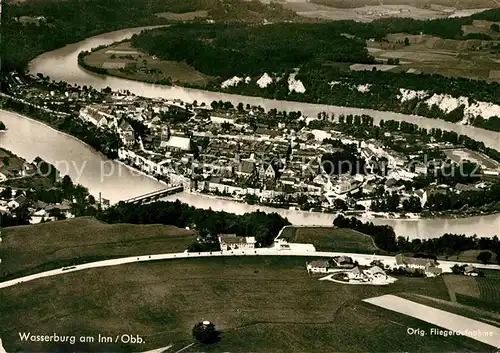 AK / Ansichtskarte Wasserburg Inn Fliegeraufnahme Kat. Wasserburg a.Inn