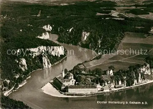 AK / Ansichtskarte Weltenburg Kelheim Fliegeraufnahme Kloster Kat. Kelheim