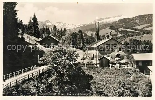 AK / Ansichtskarte Walserschanz Kleinwalsertal Grenzwirtshaus Kat. 