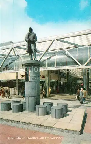 AK / Ansichtskarte Swindon Brunel Statue Havalock Square Kat. Swindon