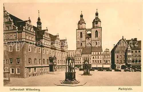 AK / Ansichtskarte Wittenberg Lutherstadt Marktplatz Kat. Wittenberg