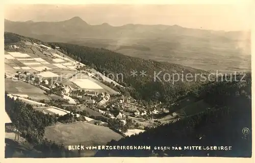 AK / Ansichtskarte Erzgebirge Region Blick zum Mittelgebirge Kat. Annaberg