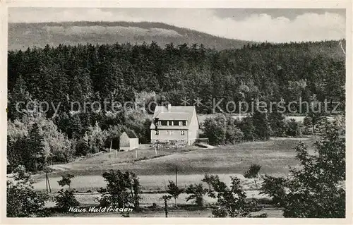 AK / Ansichtskarte Schellerhau Haus Waldfrieden Kat. Altenberg