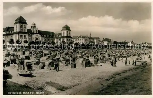 AK / Ansichtskarte Binz Ruegen Ostseebad Strand Erholungsheime Kat. Binz