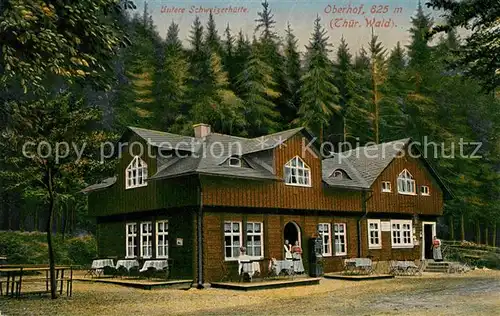 AK / Ansichtskarte Oberhof Thueringen Untere Schweizerhuette Gaststaette Kat. Oberhof Thueringen