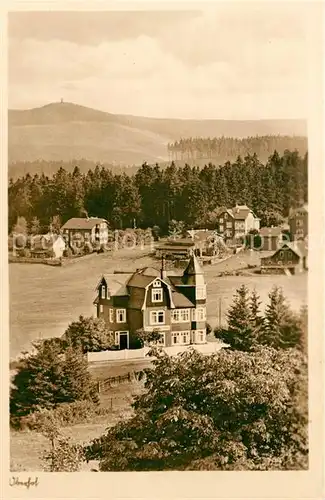 AK / Ansichtskarte Oberhof Thueringen Teilansicht mit Kurhotel Blick zum Schneekopf Kat. Oberhof Thueringen