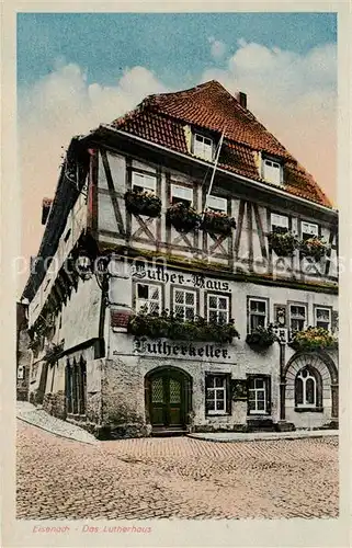 AK / Ansichtskarte Eisenach Thueringen Lutherhaus Fachwerk Kat. Eisenach