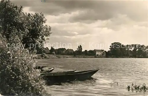 AK / Ansichtskarte Premnitz Partie an der Havel Boote Kat. Premnitz