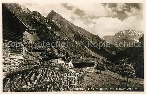 AK / Ansichtskarte Gerstruben Bergdorf mit Blick zum Hoefats Allgaeuer Alpen Kat. Oberstdorf