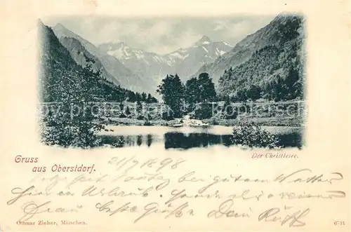AK / Ansichtskarte Oberstdorf Christlesee Allgaeuer Alpen Landschaftspanorama Kat. Oberstdorf