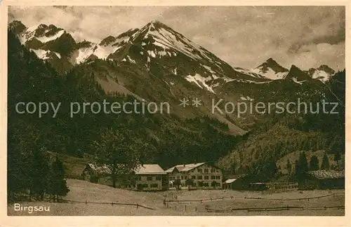 AK / Ansichtskarte Birgsau Gesamtansicht mit Alpenpanorama Kat. Oberstdorf