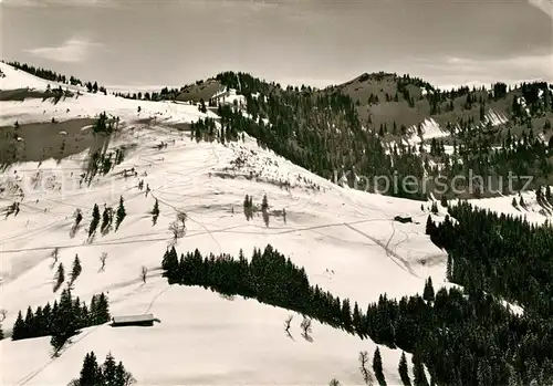 AK / Ansichtskarte Allgaeu Region Skihuette Schennlochalpe Kat. Kempten (Allgaeu)