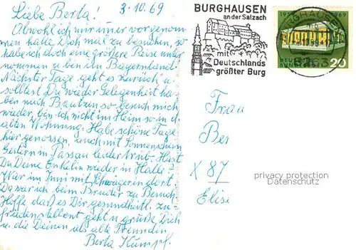 AK / Ansichtskarte Burghausen Salzach Grenzstadt Deutschlands laengste Burg Kat. Burghausen