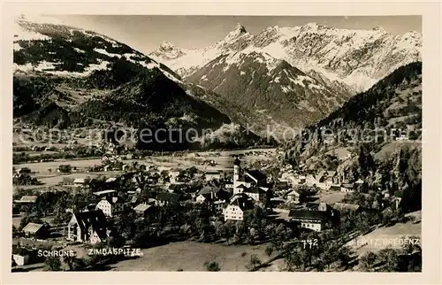 AK / Ansichtskarte Schruns Vorarlberg mit Zimbaspitze Kat. Schruns